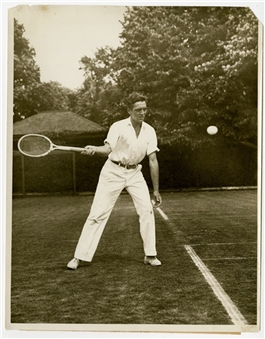 Lot of (53) Original Wire Photos From Tennis Players of the 1930s